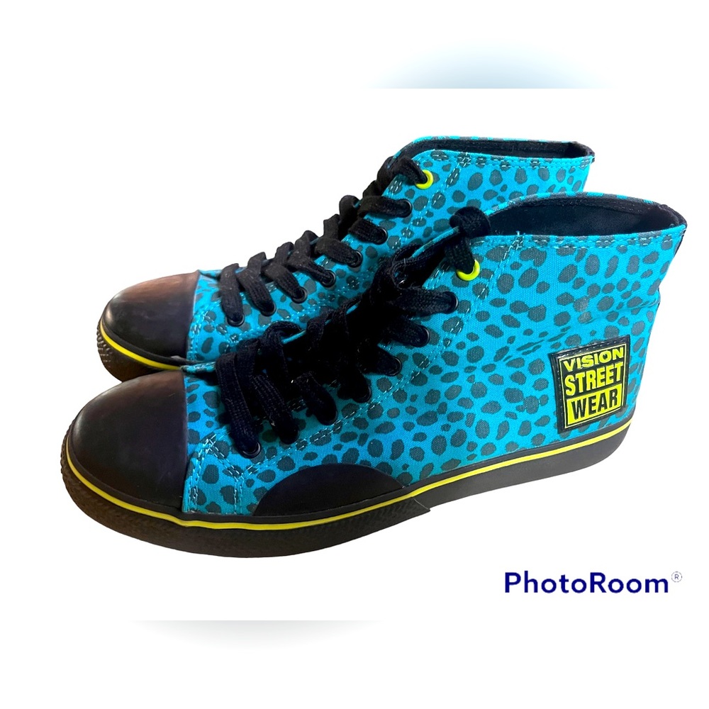 Vision Street Wear Women’s Sz 9.5 - like new! Teal/Black Jungle - Discontinued